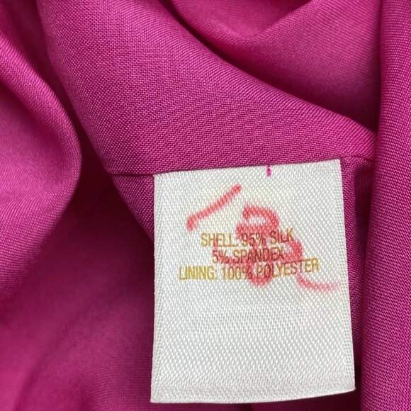 NEW KATE SPADE Amelia Take A Bow Dress Magenta Gerbera Pink Size 8 NWT - Picture 2 of 12